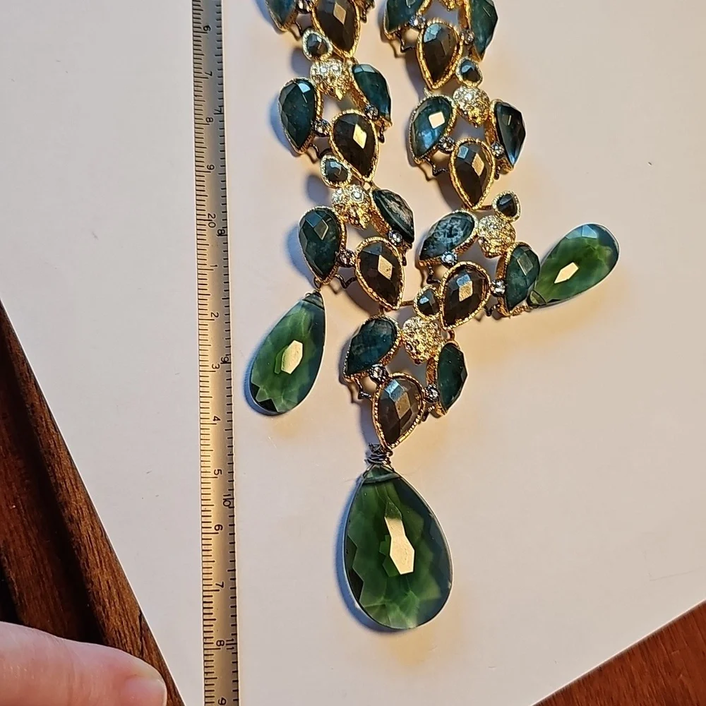 Alexis Bittar Green Stone Necklace - Picture 5 of 6